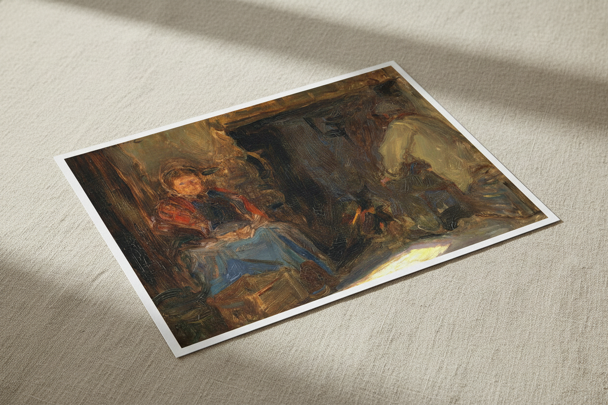 A Galway Cottage - Art Print by Irish Artist Walter Frederick Osborne