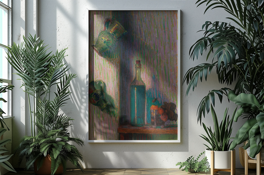 Blumen, Flasche und zwei Krüge vom irischen Künstler Roderic O'Conor Kunstdruck