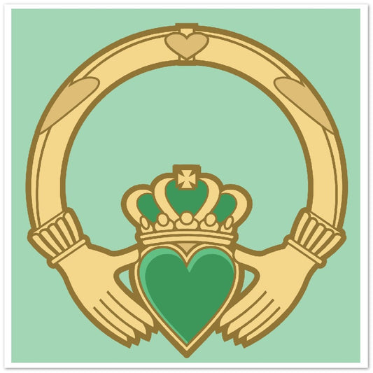 Irish Claddagh Ring Framed Wall Art Prints