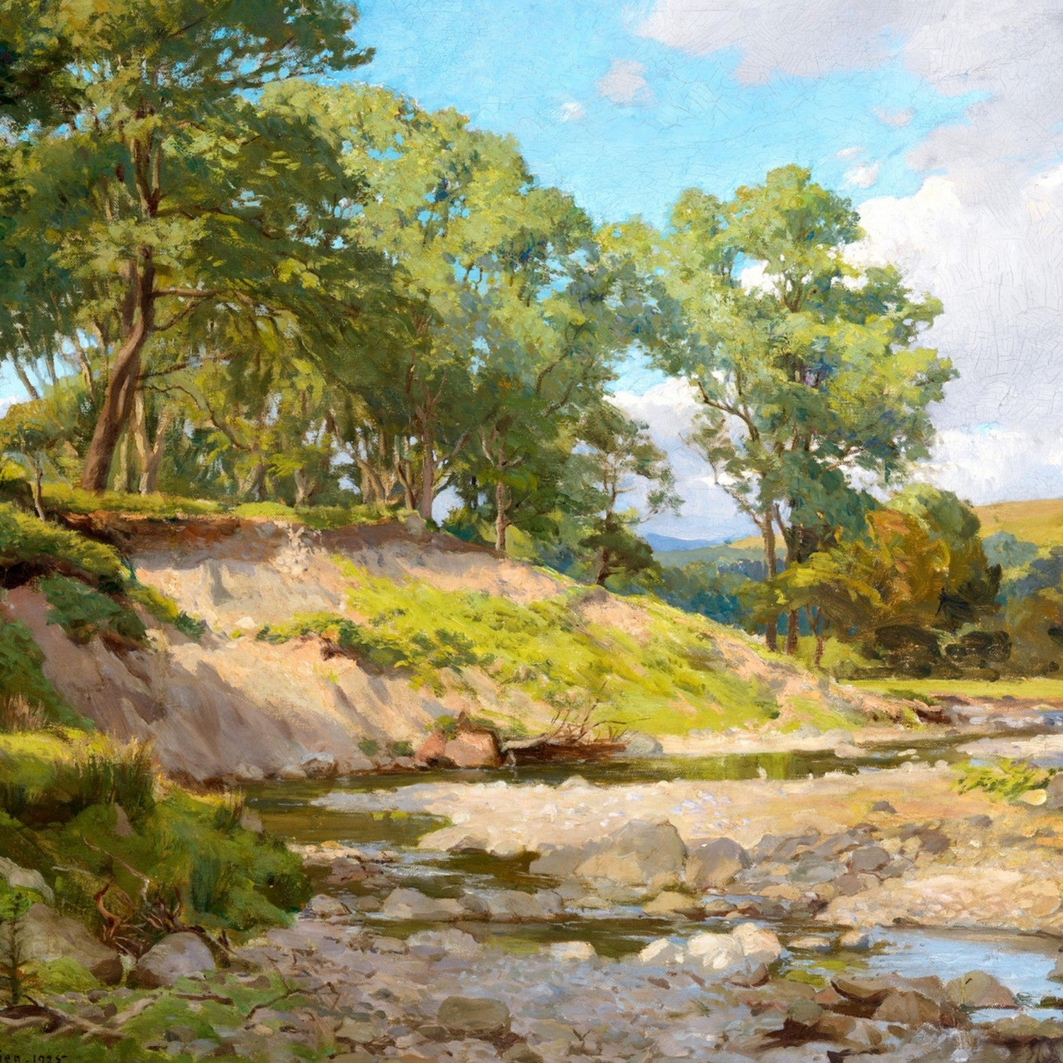 The Deer Park, Powerscourt by Dermod O’Brien Irish Landscape Art Print