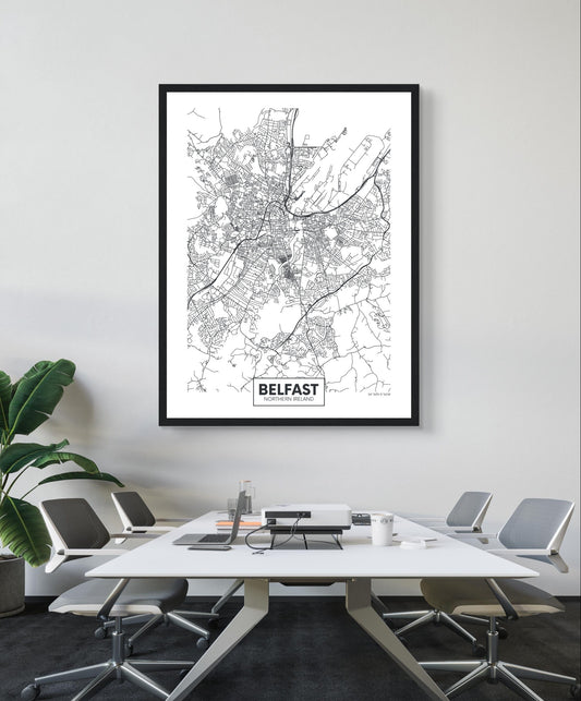 Stadtplan von Belfast drucken