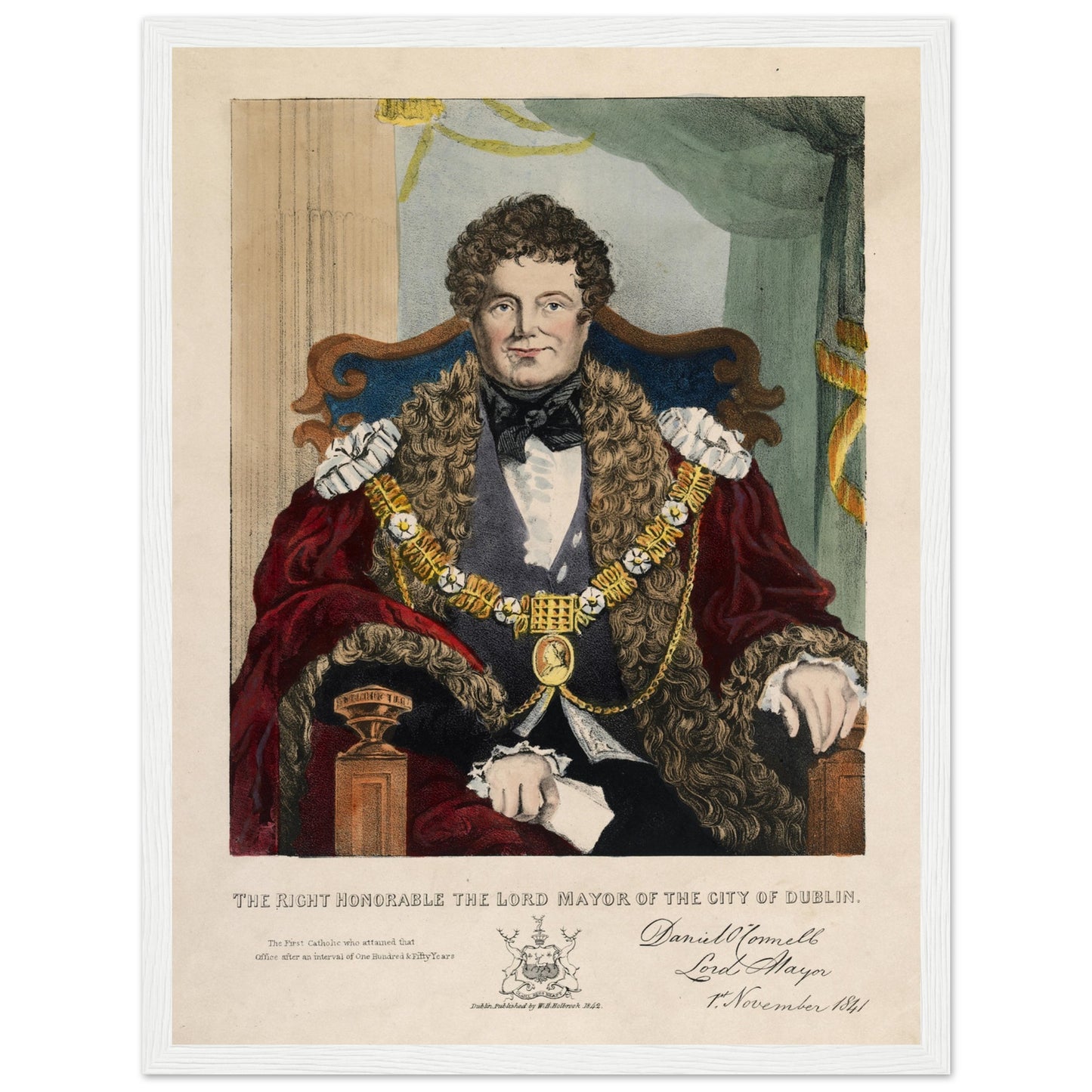 Daniel O’Connell Irish political leader framed wall art print