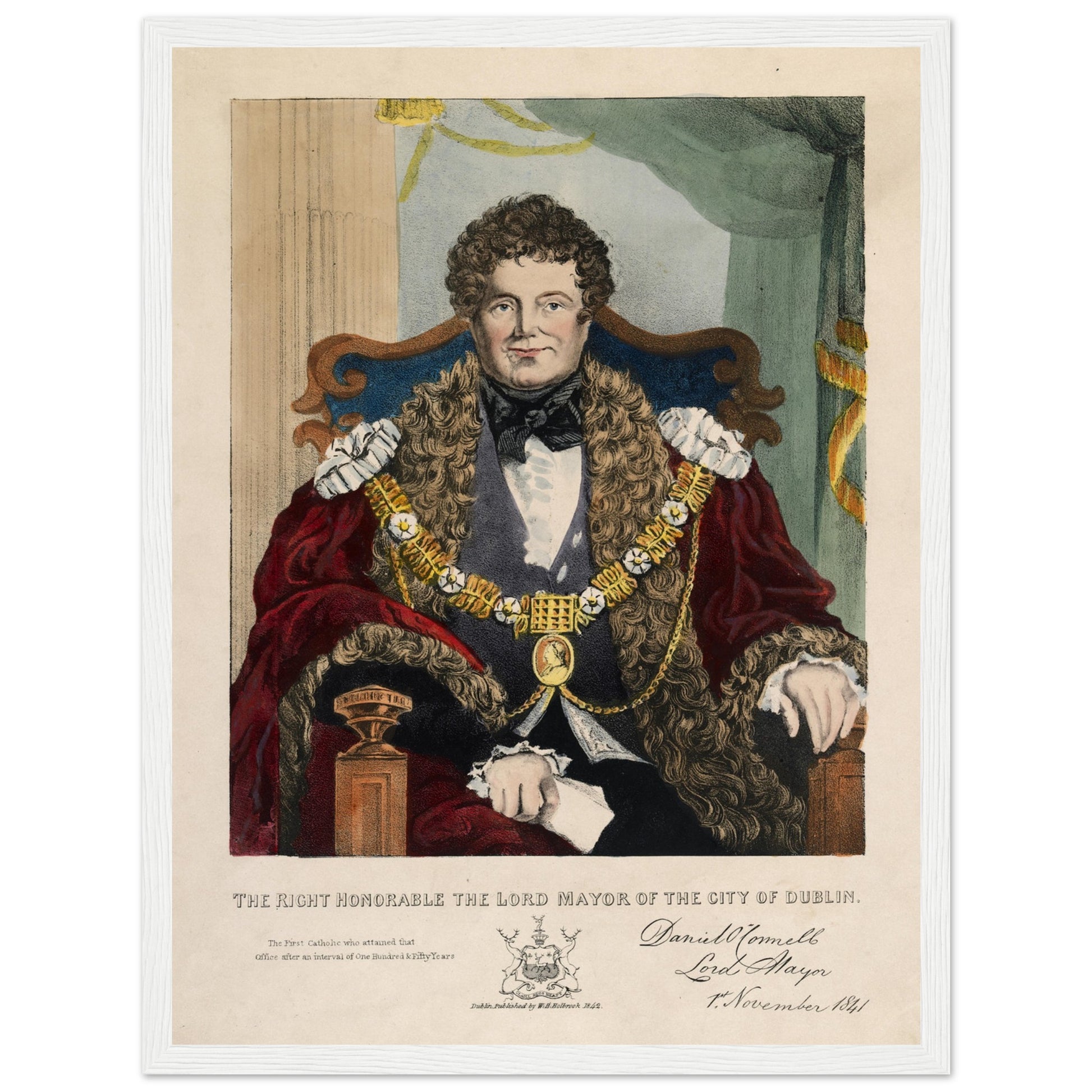 Daniel O’Connell Irish political leader framed wall art print