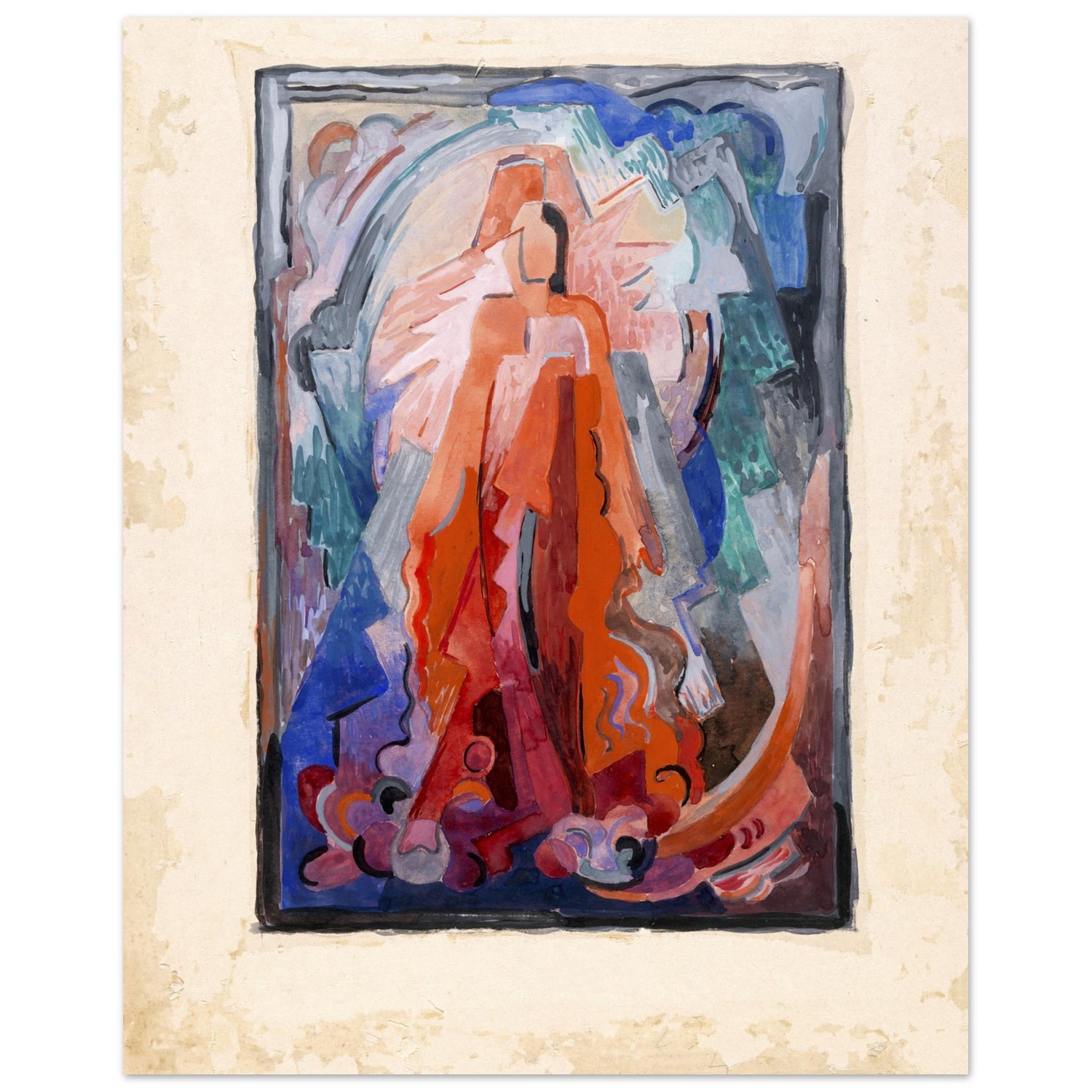 I Have Trodden the Winepress Alone by Irish Artist Mainie Jellett Art Print