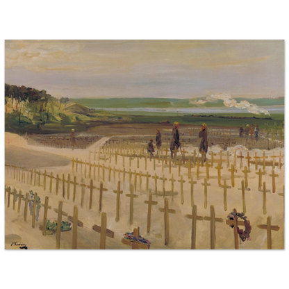 The Cemetery Etaples 1919 by Sir John Lavery Irish master art print 30x40 cm unframed archival edition”