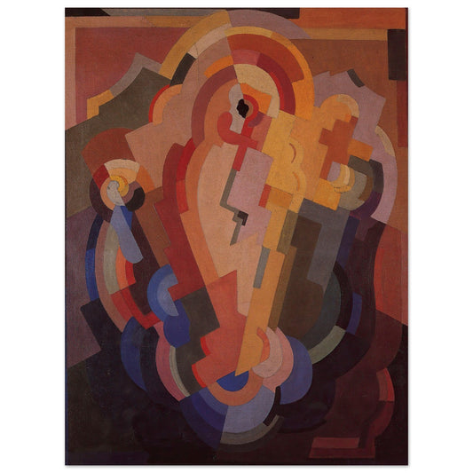 Abstract Composition by Mainie Jellett – unframed museum-quality Irish Modernist art print