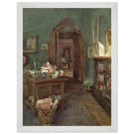 Ancient Rubbish, Kilmurry, County Kilkenny by Mildred Anne Butler in a white wooden frame, Irish watercolour art print