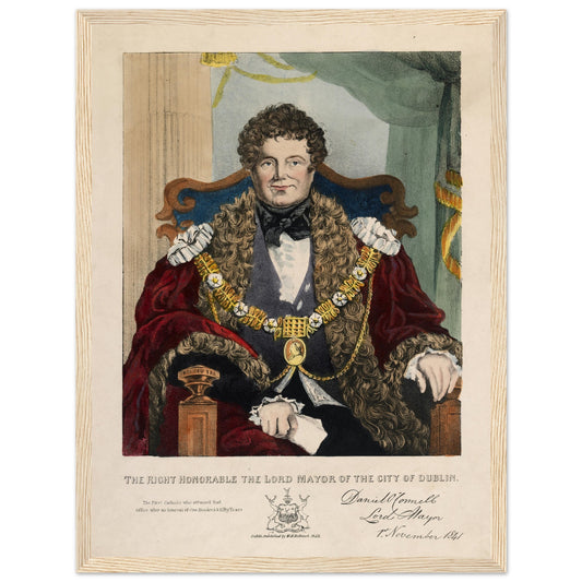 Daniel O’Connell as Lord Mayor of Dublin framed Irish historical portrait print