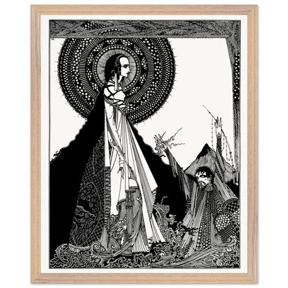 Harry Clarke I Would Call Aloud 1923 framed in natural wood gallery frame museum-quality art print