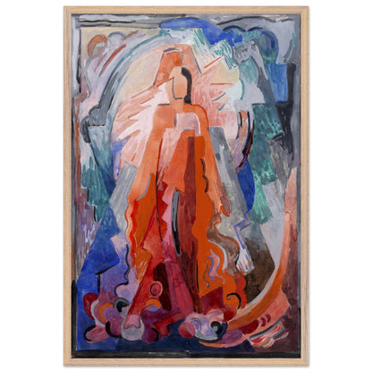 I Have Trodden the Winepress Alone by Mainie Jellett – natural wood framed Irish Modernism print