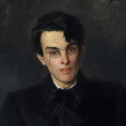 Portrait of W. B. Yeats art print by John Butler Yeats – Irish literary heritage framed wall art reproduction
