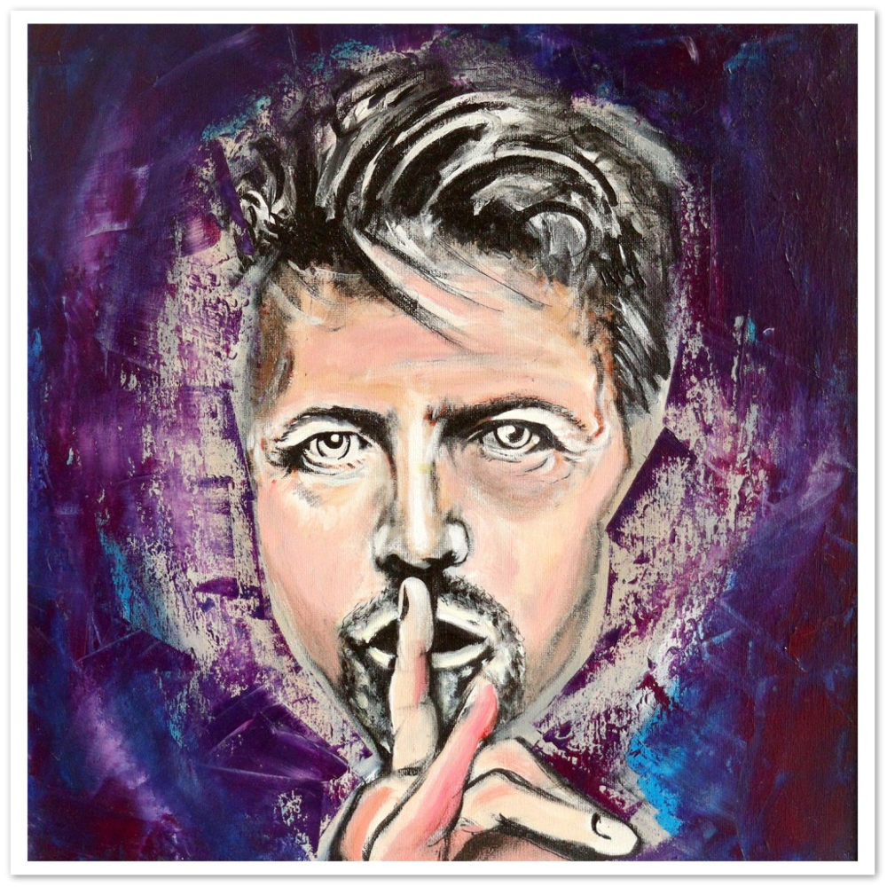 Gerahmter Kunstdruck von David Bowie